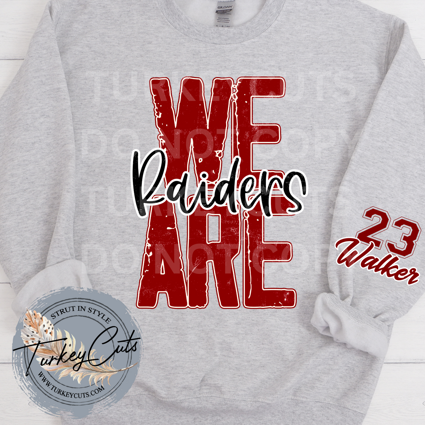 We Are Raiders Sweat w/ Personalized Sleeve