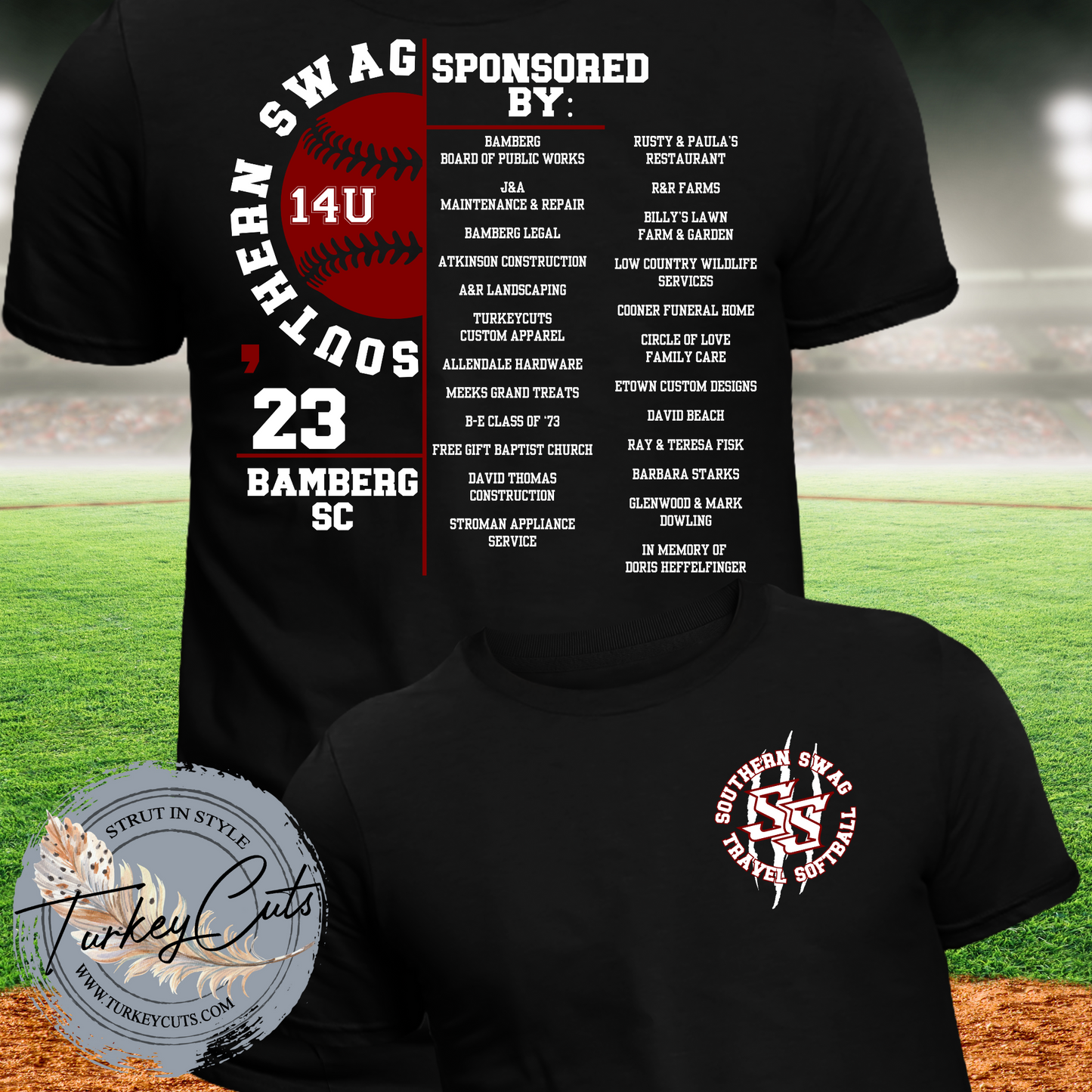 Southern Swag Sponsor Performance Tees