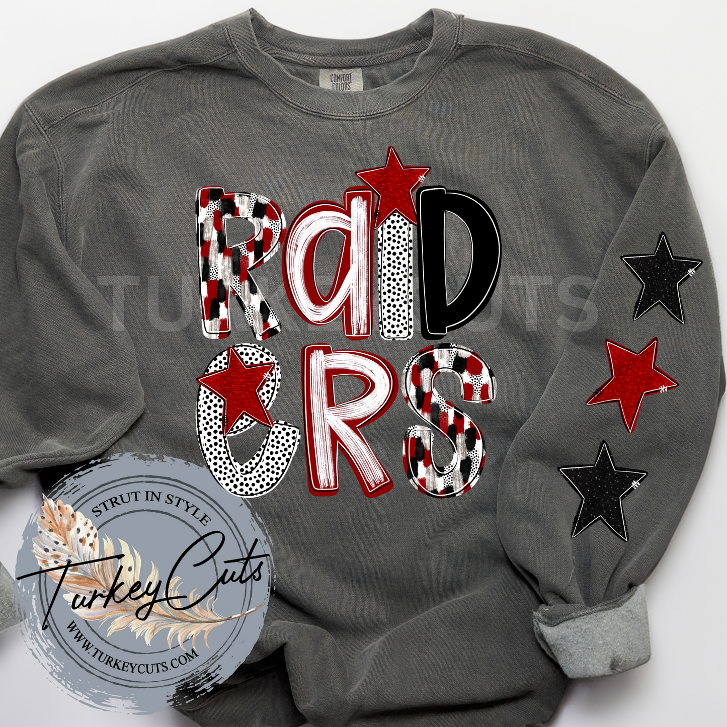 RAIDERS Preppy School Spirit Comfort Color Sweat