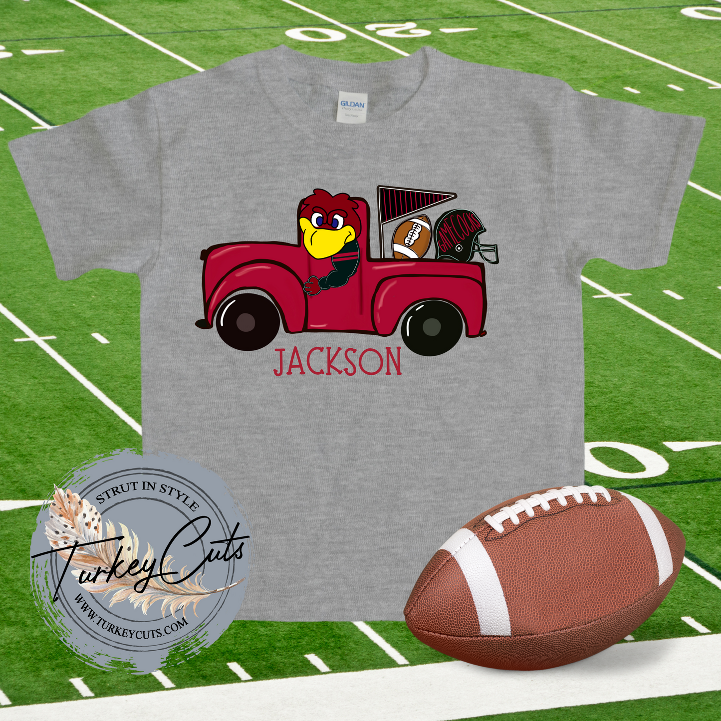 Kid's Carolina/Clemson Personalized GameDay Tee