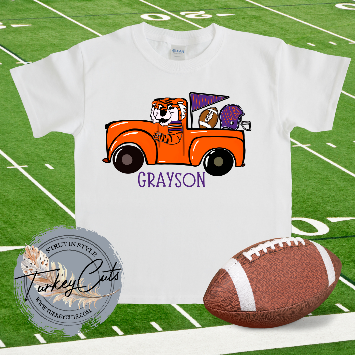 Kid's Carolina/Clemson Personalized GameDay Tee