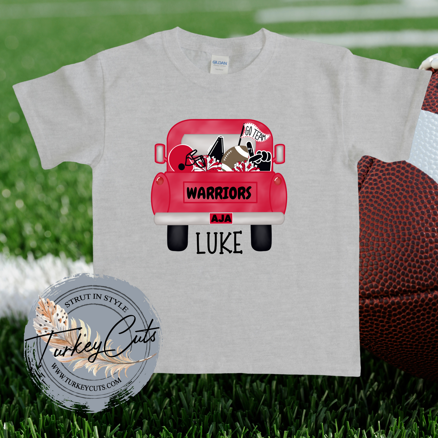 Go Team Warriors TEE (personalized w/ name)