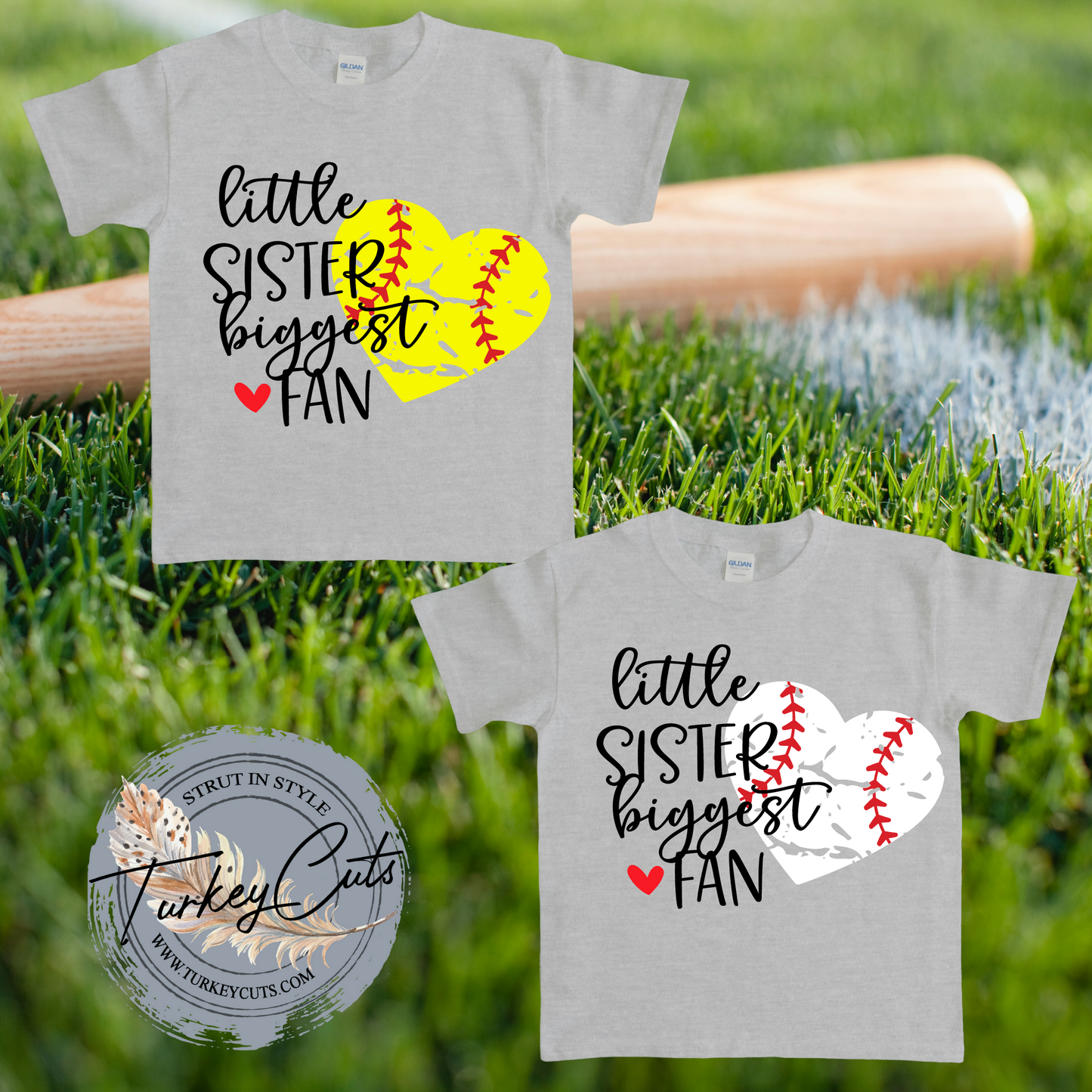 Little Sister Biggest Fan (Softball or Baseball)