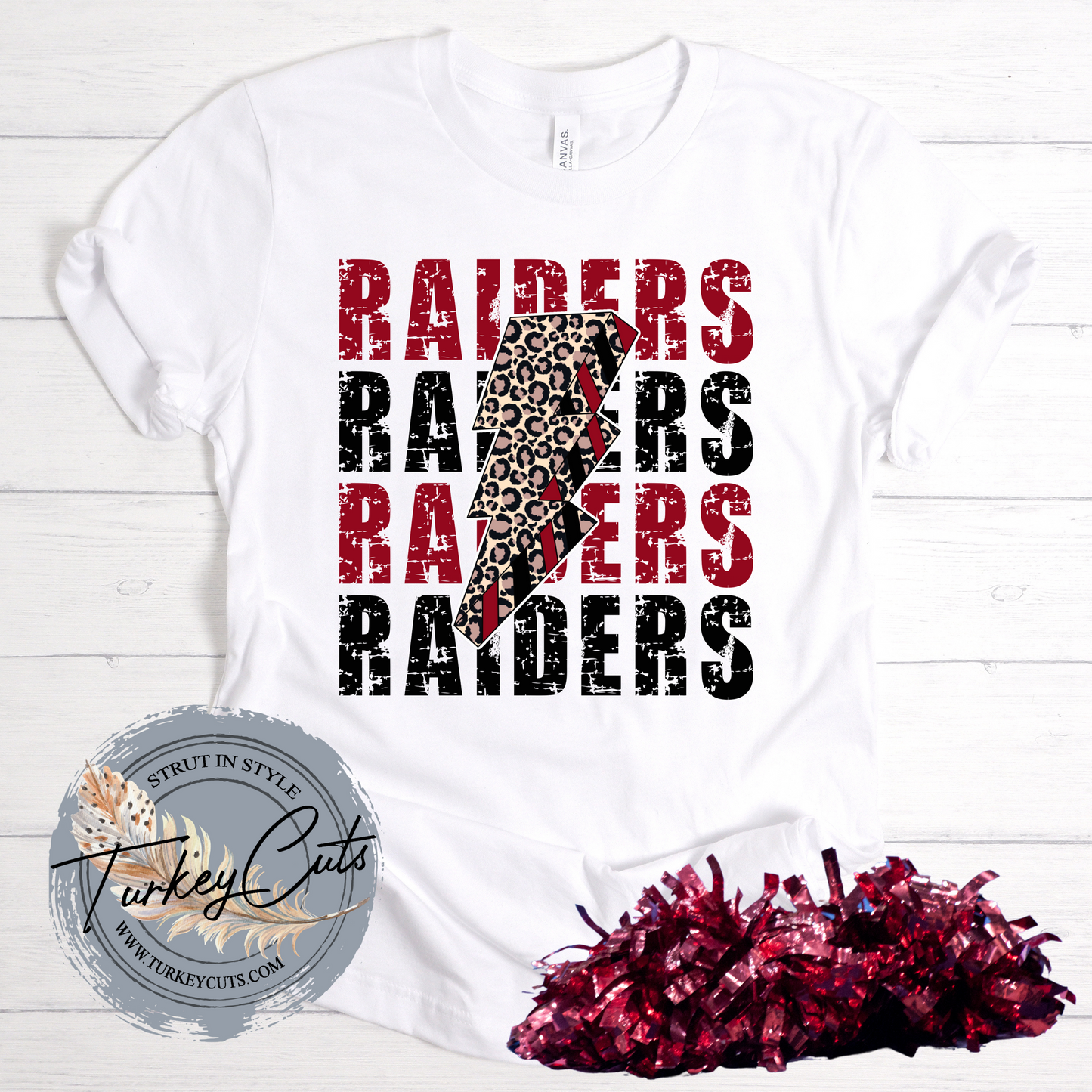 Raiders Lightning Bolt Leopard (YOUTH)