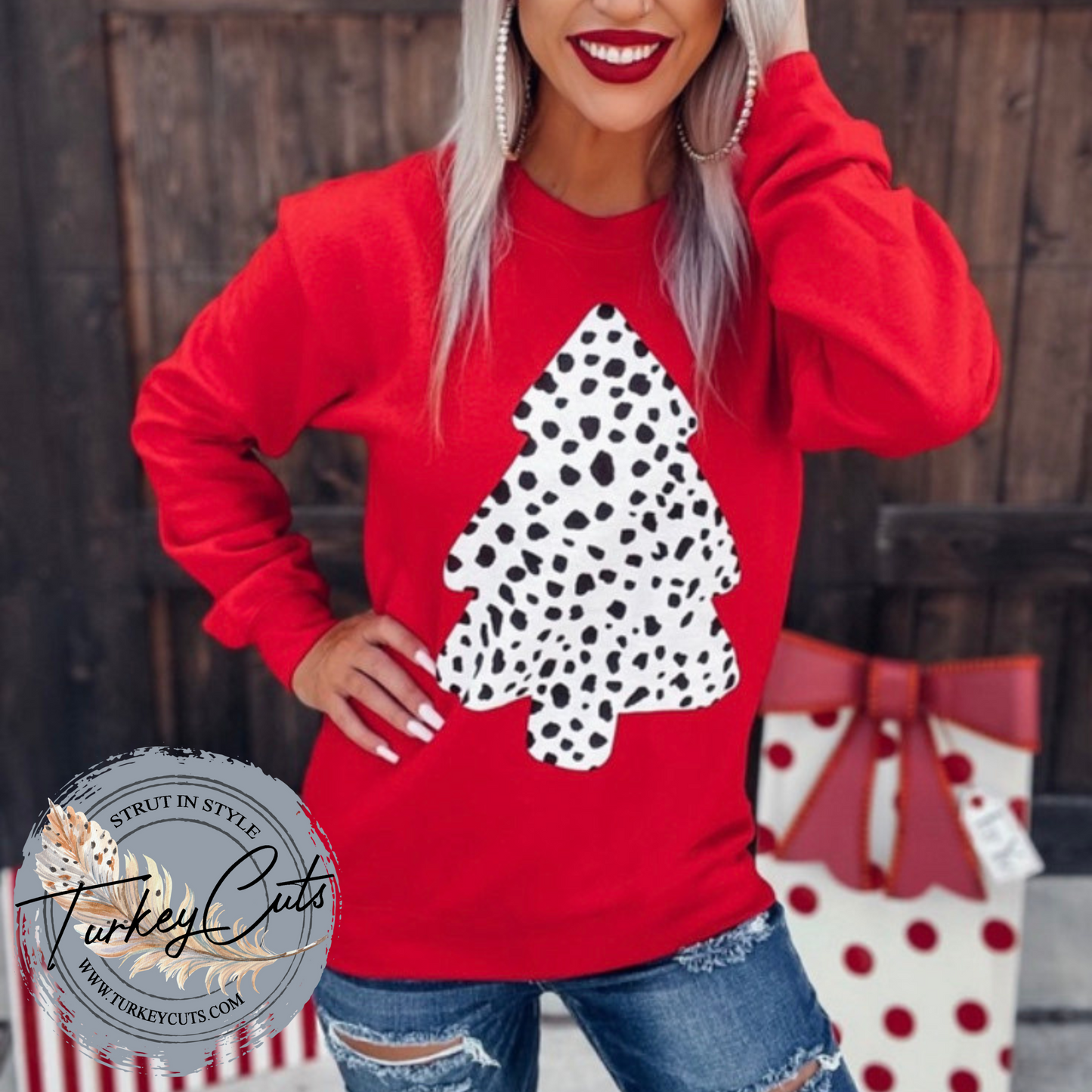 Spotted Christmas Sweatshirt