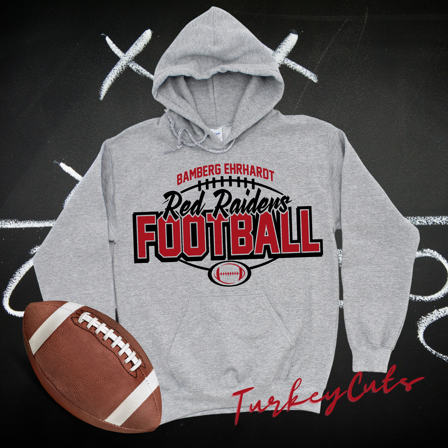 BE Red Raiders Football Hoodie