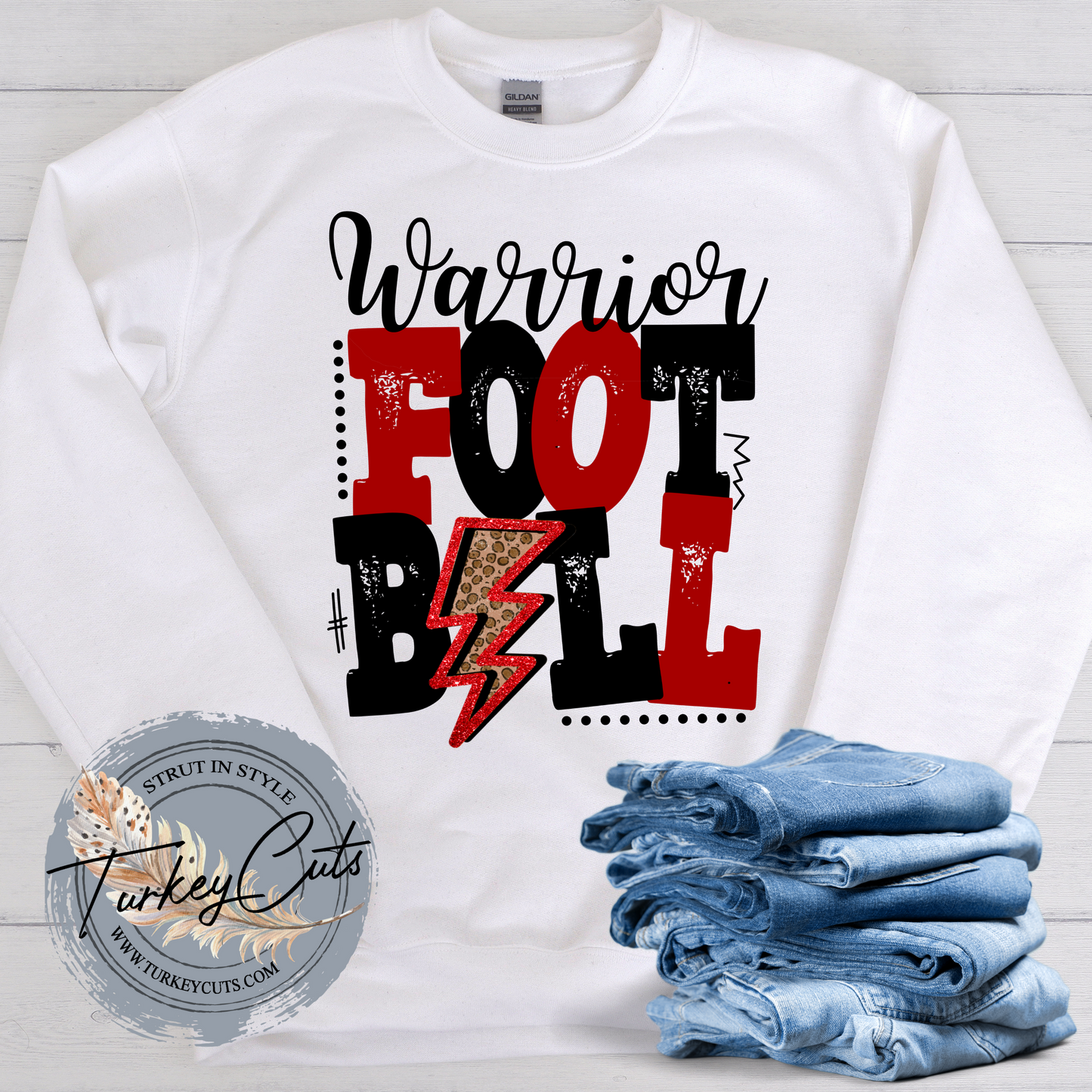 Warriors Football Retro Sweatshirt