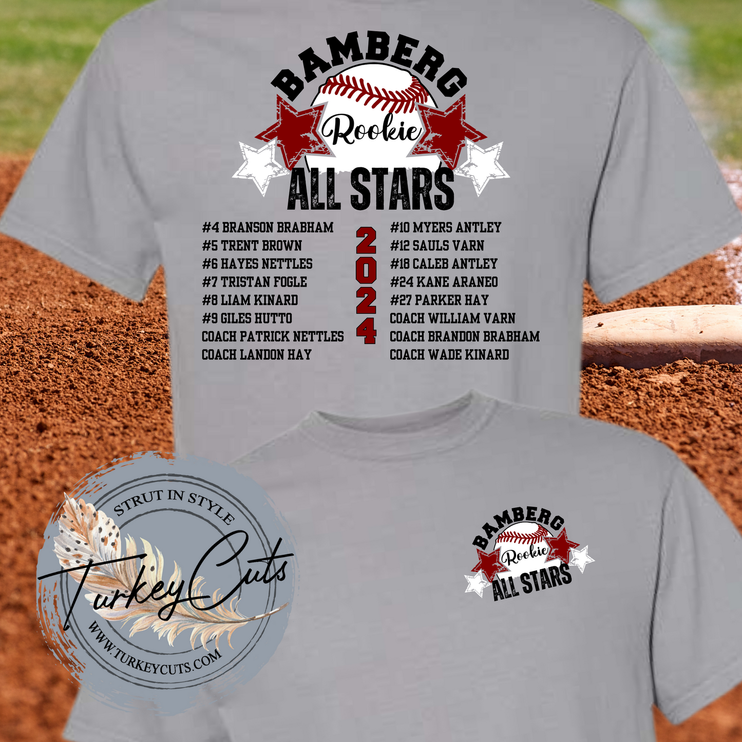 Bamberg Baseball ROOKIE All Stars Comfort Color Tee