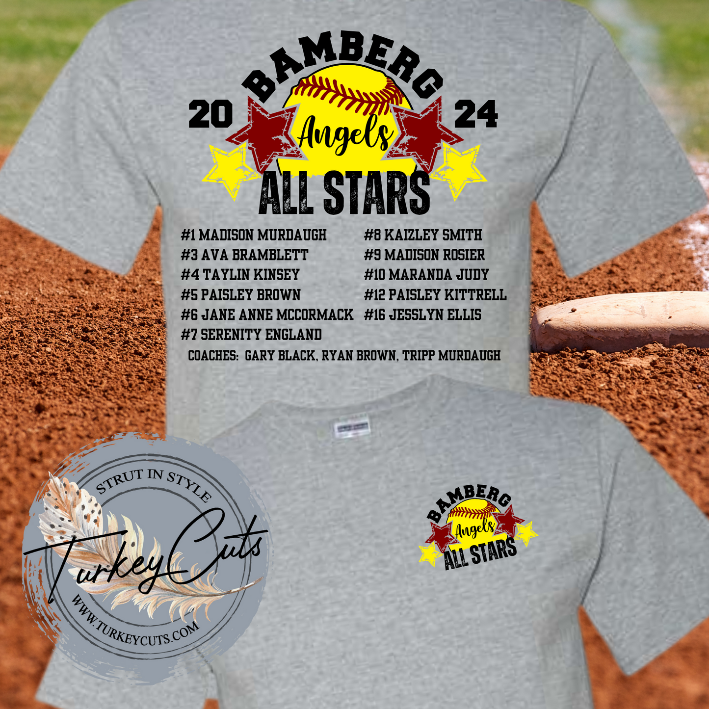 Bamberg Softball ANGELS All Stars JERZEES TEE