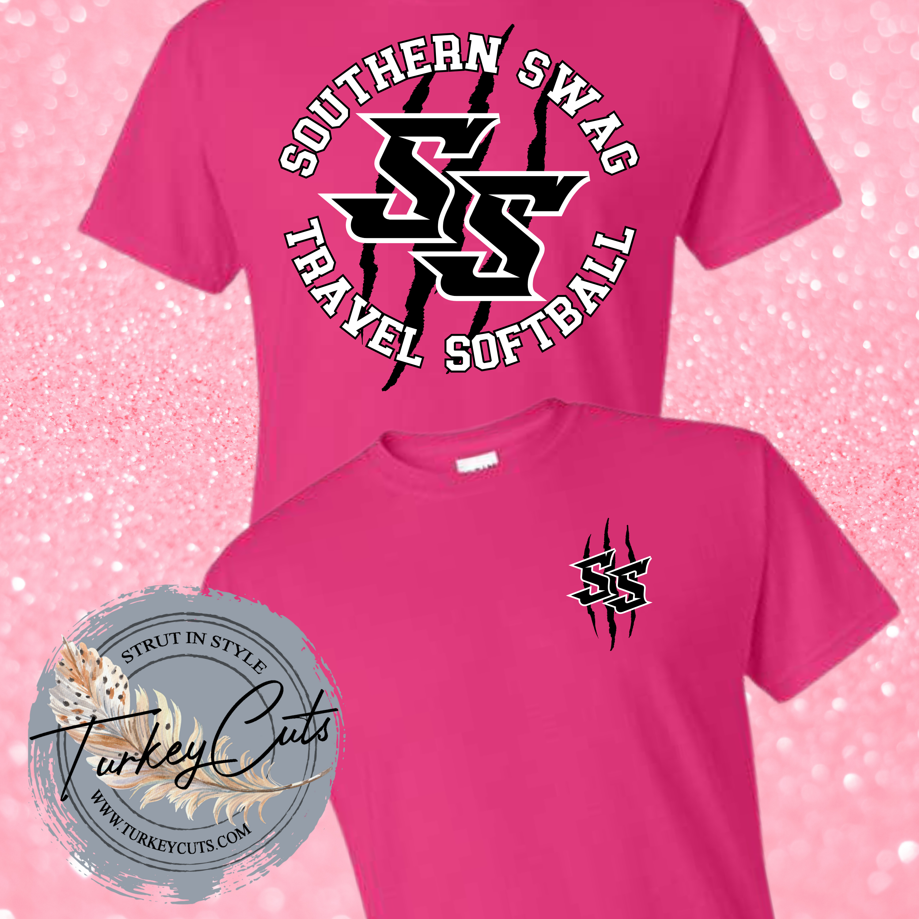 Think Pink Graphic Tee, Neon Pink – Sew Southern Designs