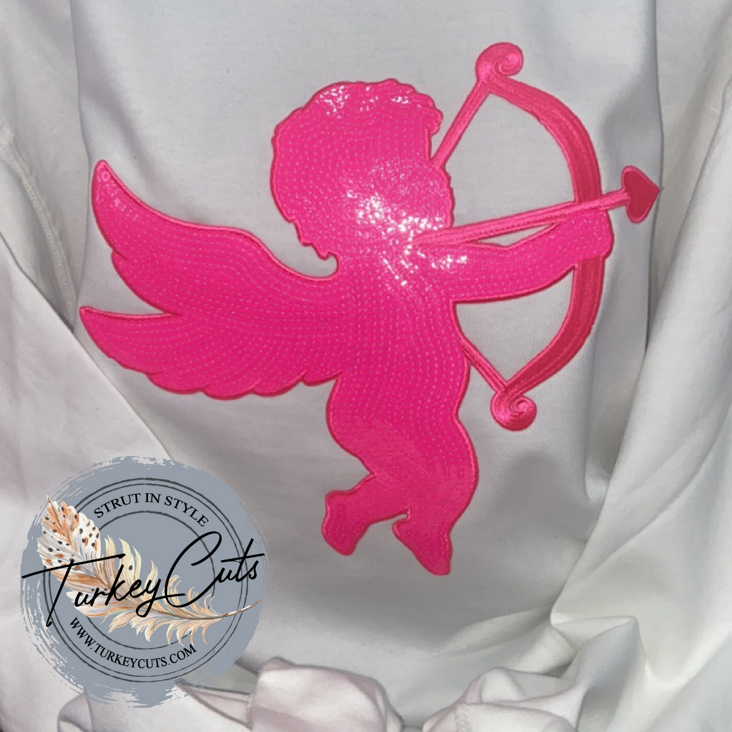 Cupid (Hot Pink) Sequin Sweatshirt