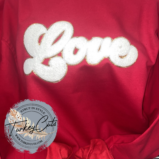 Love Chenille (White) Sweatshirt