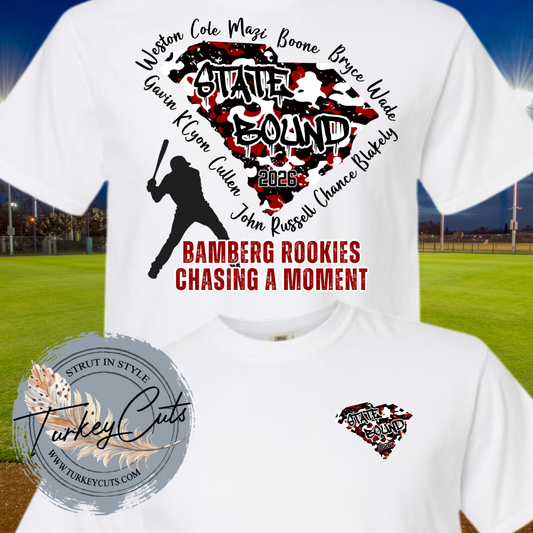ROOKIES BASEBALL STATE BOUND TEE