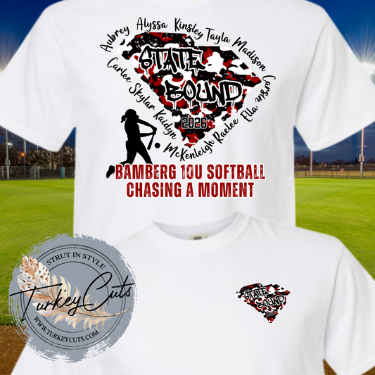 10U SOFTBALL STATE BOUND TEE