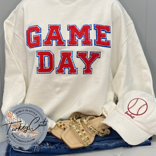 GAMEDAY Chenille Sweatshirt!