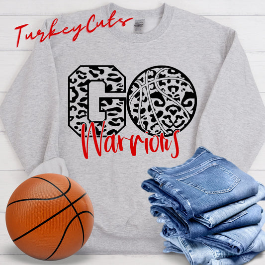 Go Warriors Leopard Basketball