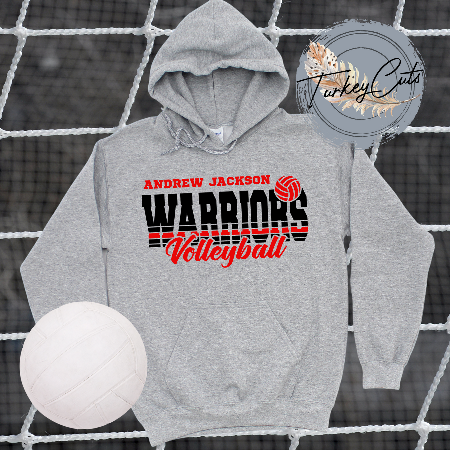 Warriors VolleyBall Adult Hoodie 