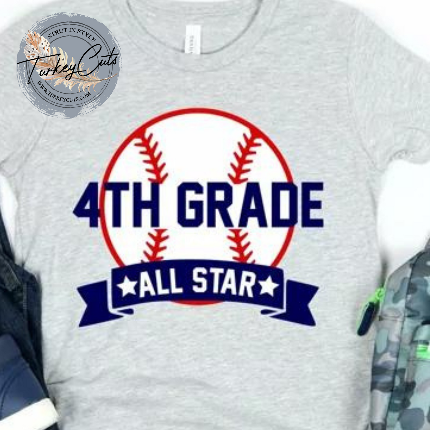 Back To School Baseball (personalized with any grade)