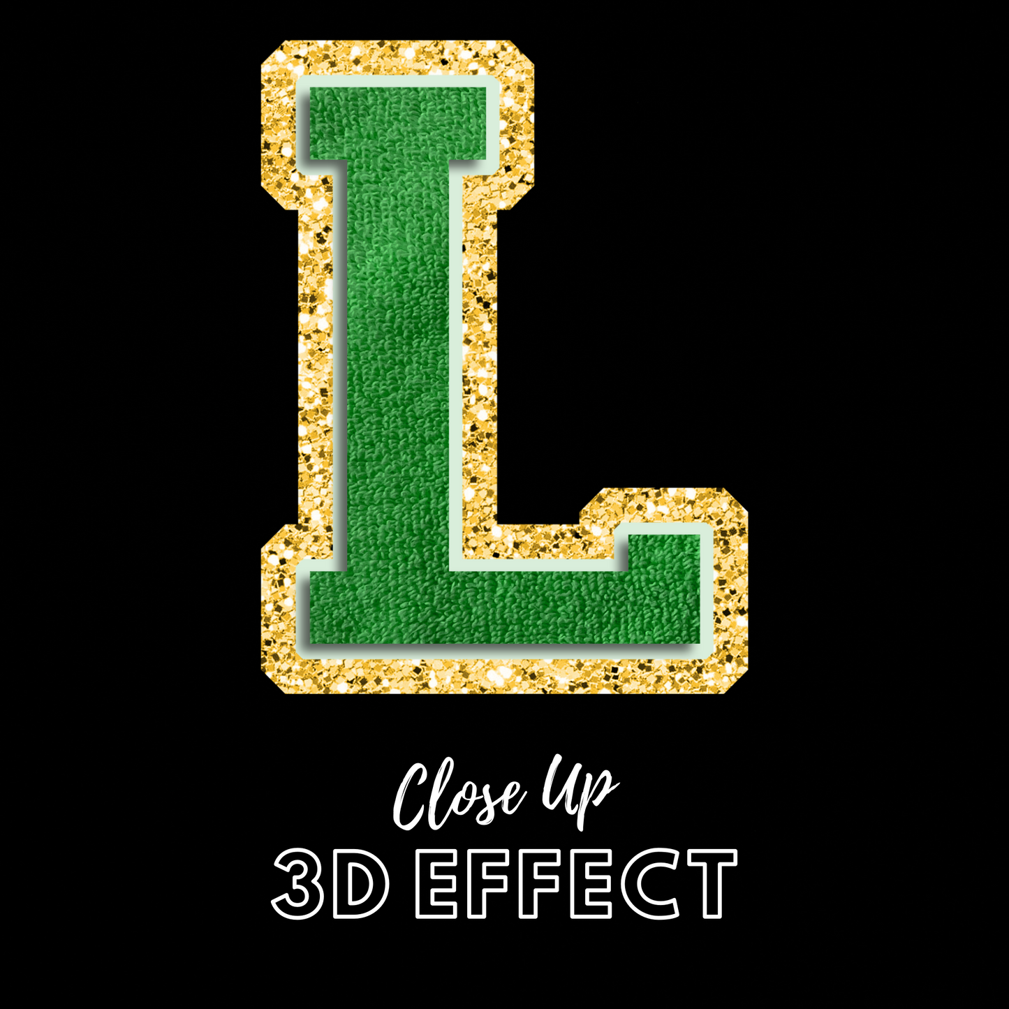 Lucky Chenille Alphabet (3D Effect) 