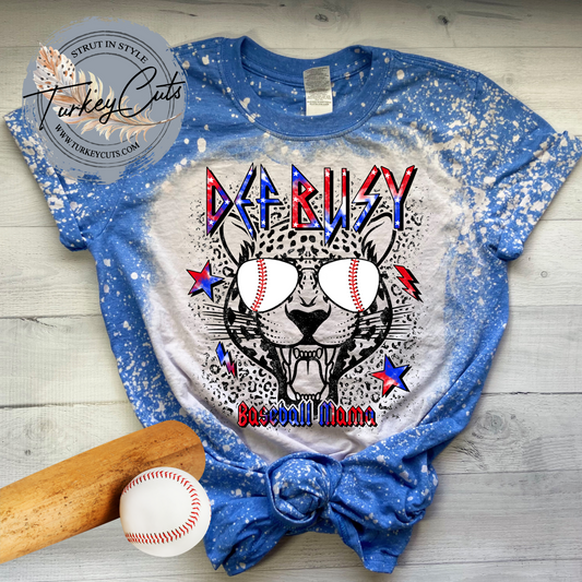 Def Busy Baseball Mama Bleached Tee!!