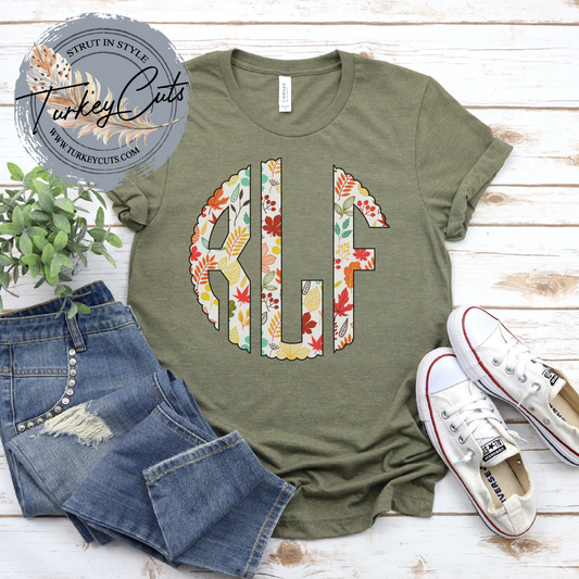 Fall Monogram Tee