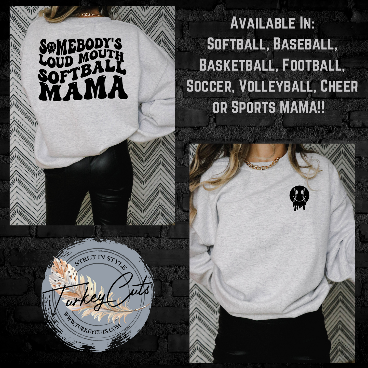 Loud Mouth Sports Mama (MANY sports available)