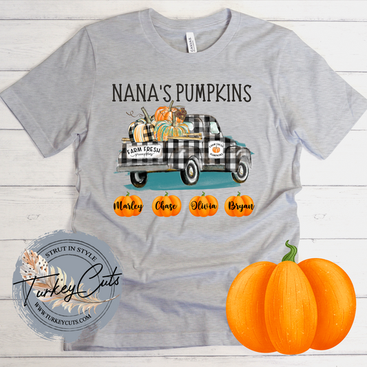 Pumpkins (personalized tee)