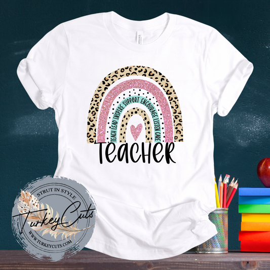 Teacher Rainbow (Animal Print Collection)
