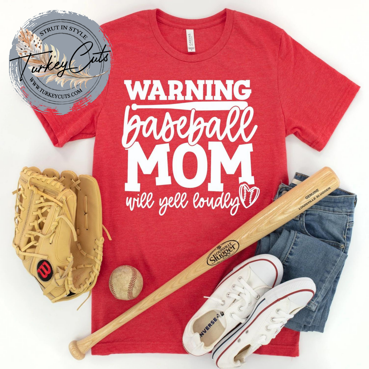 Warning Baseball Mom
